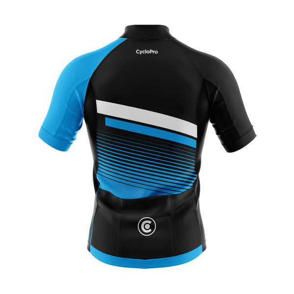 tenue cyclisme bleu turbo maillot dos