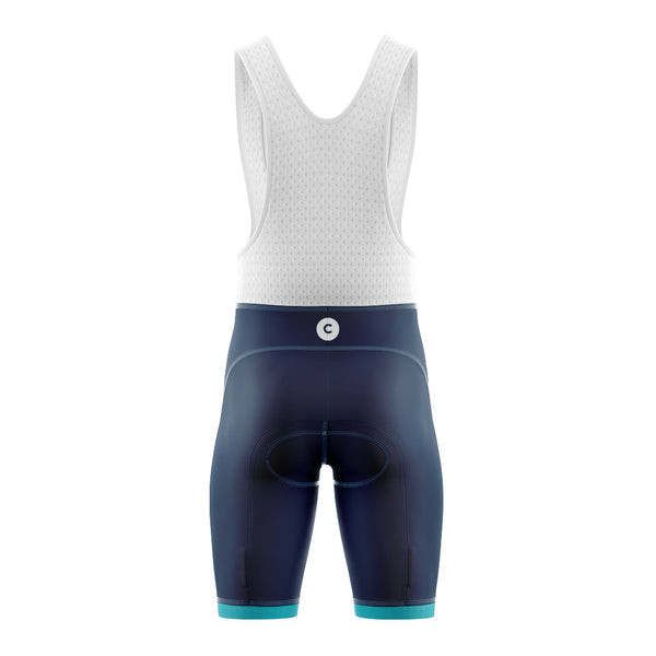 tenue cyclisme bleue artistic cuissard dos