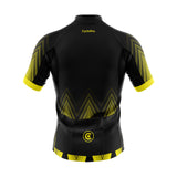 tenue cyclisme jaune ecco maillot dos