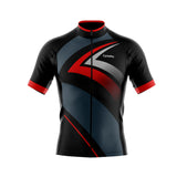 tenue cyclisme noire et rouge speed maillot face