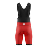tenue cyclisme rouge luminar cuissard dos