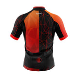 tenue cyclisme rouge luminar maillotdos