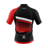 tenue cyclisme rouge turbo maillot dos