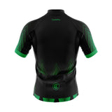 tenue cyclisme vert ecco maillot dos