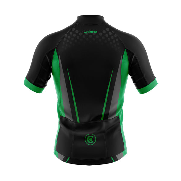tenue cyclisme vert solidity maillot dos