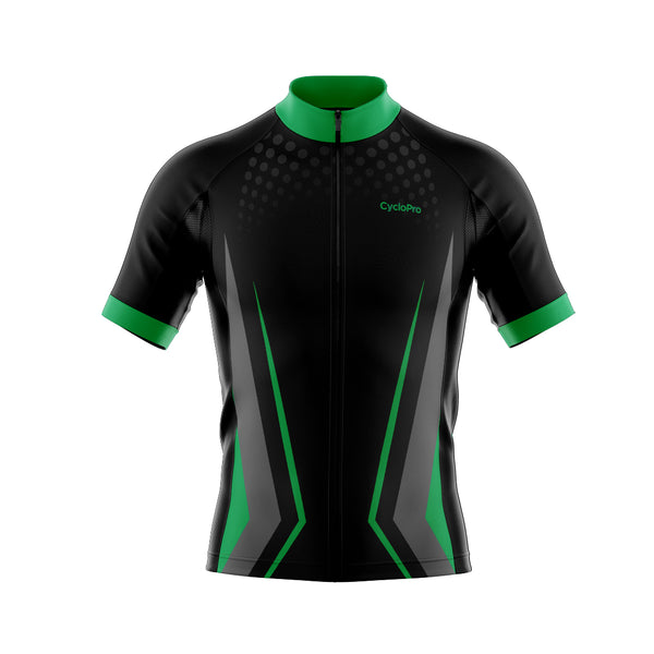 tenue cyclisme vert solidity maillot face