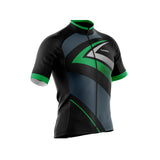 tenue cyclisme vert speed maillot 3 4