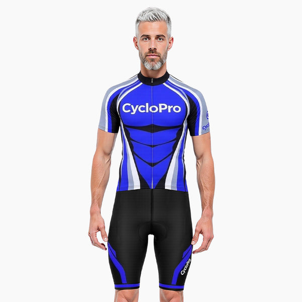 tenue cycliste ete shape bleu