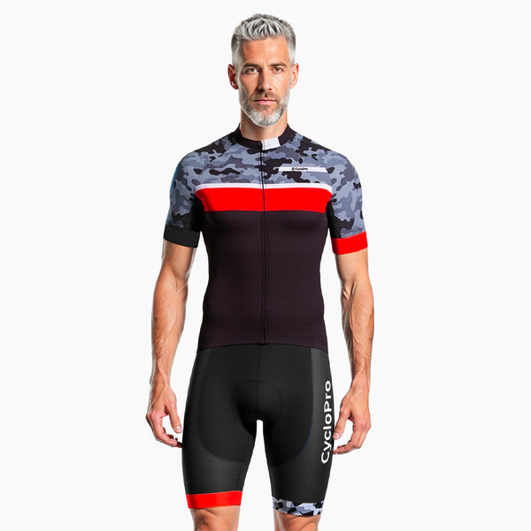 tenue cycliste ete camoride rouge