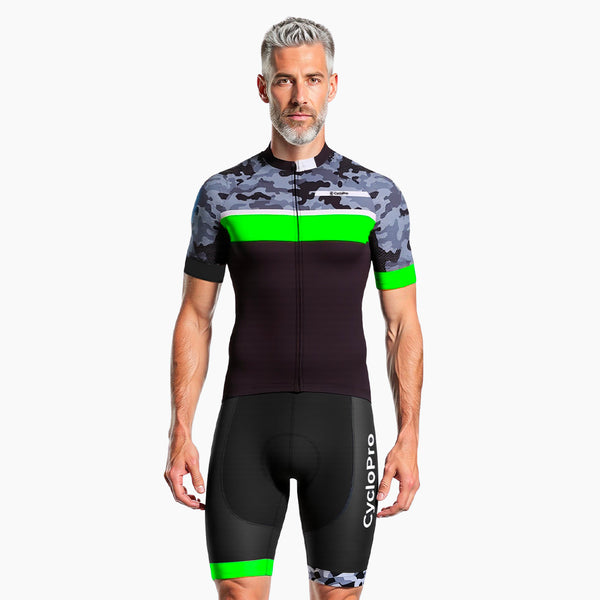 tenue cycliste ete camoride verte
