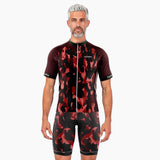 tenue cycliste ete militaro rouge