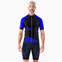 tenue cycliste ete  practical bleue