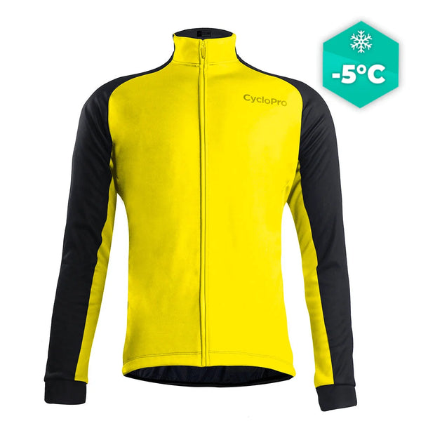 Thermique Cyclisme Jaune - Thermika Veste thermique velo CycloPro S 