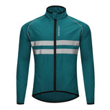 veste coupe vent cyclisme bleue