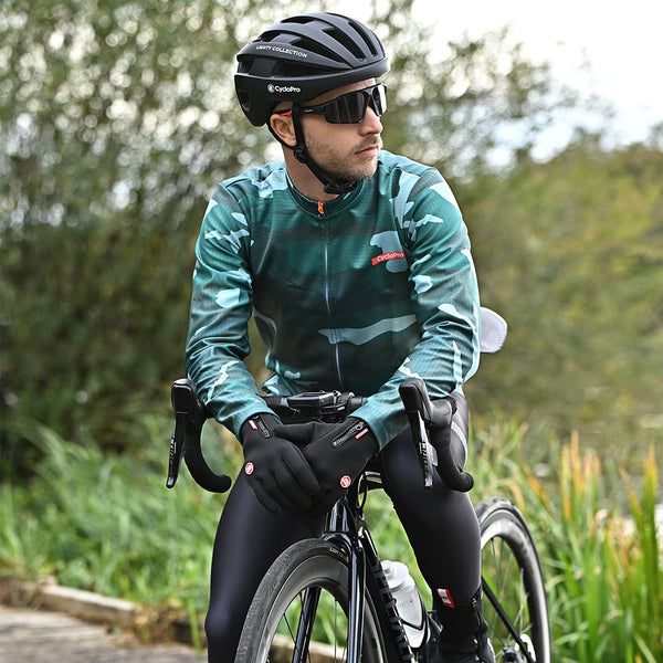 veste thermique cyclisme militaire bleue modele