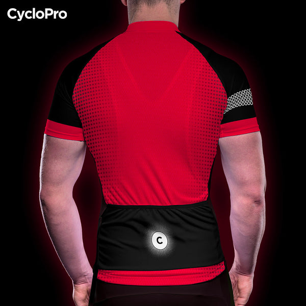 Atuendo de ciclismo de verano rojo - colección Eklïps - Destockage