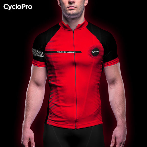 Atuendo de ciclismo de verano rojo - colección Eklïps - Destockage