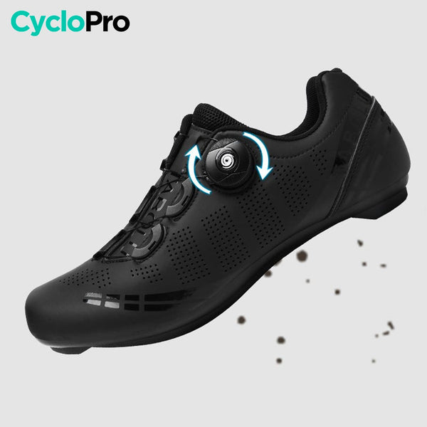 Chaussures vélo de route noir - Road+ chaussures de route vélo CycloPro 