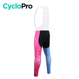 COLLANT CYCLISTE À FLEURS POUR FEMMES - HIVER collant thermique femme GT-Cycle Outdoor Store 