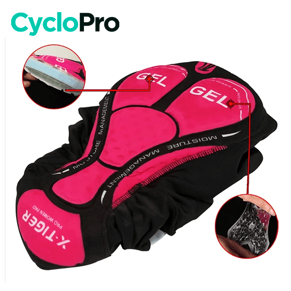 COLLANT CYCLISTE À FLEURS POUR FEMMES - HIVER collant thermique femme GT-Cycle Outdoor Store 