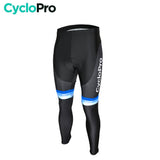 COLLANT CYCLISTE BLEU ÉVASION+ - HIVER collant thermique homme GT-Cycle Outdoor Store XS Sans Bretelles 