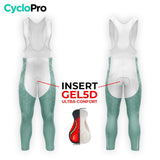 COLLANT CYCLISTE HIVER HOMME / VERT - CUBIC+ cuissard long homme GT-Cycle Outdoor Store 