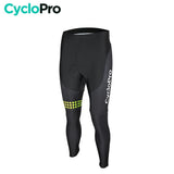 COLLANT CYCLISTE JAUNE LIBERTY+ - HIVER collant thermique homme Cyclo Pro XS Sans Bretelles 