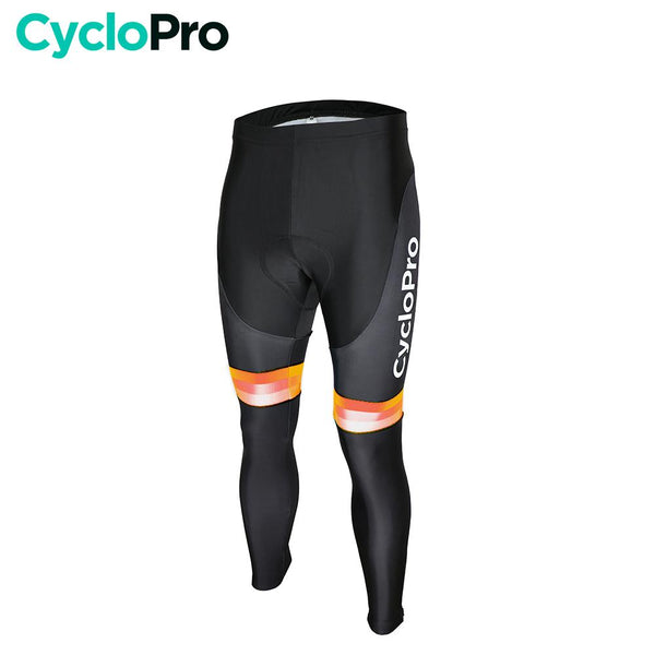 COLLANT CYCLISTE ORANGE ÉVASION+ - HIVER collant thermique homme GT-Cycle Outdoor Store XS Sans Bretelles 