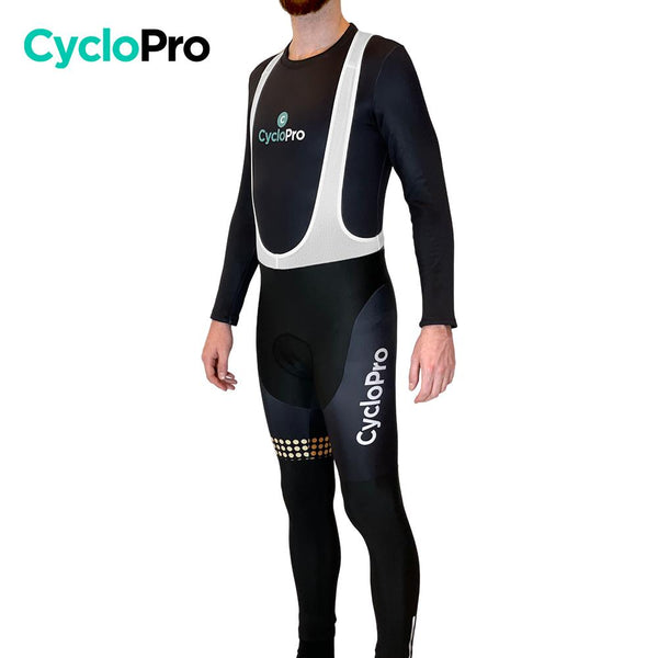 COLLANT CYCLISTE ORANGE LIBERTY+ - HIVER - DESTOCKAGE collant thermique homme Cyclo Pro 