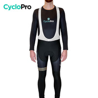 COLLANT CYCLISTE ORANGE LIBERTY+ - HIVER - DESTOCKAGE collant thermique homme Cyclo Pro XS Avec Bretelles 