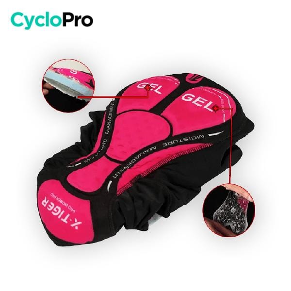 COLLANT CYCLISTE POUR FEMMES HIVER - SPLASH+ - DESTOCKAGE Collant automne femme CycloPro 