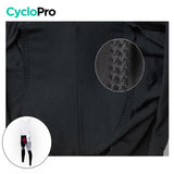 COLLANT CYCLISTE POUR FEMMES NOIRE ET BLANC - AUTOMNE Collant cyclisme femme CycloPro 
