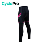 COLLANT CYCLISTE POUR FEMMES NOIRE ET ROSE - HIVER collant thermique femme GT-Cycle Outdoor Store 