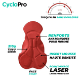 COLLANT CYCLISTE PRO FIT NOIR SKIN+ - AUTOMNE/HIVER Collant cyclisme homme CycloPro 