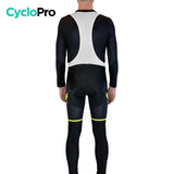 COLLANT CYCLISTE THERMIQUE JAUNE - HIVER - HOMME cuissard long homme GT-Cycle Outdoor Store 