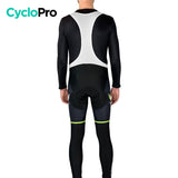 COLLANT CYCLISTE THERMIQUE VERT- HIVER - HOMME cuissard thermique GT-Cycle Outdoor Store 