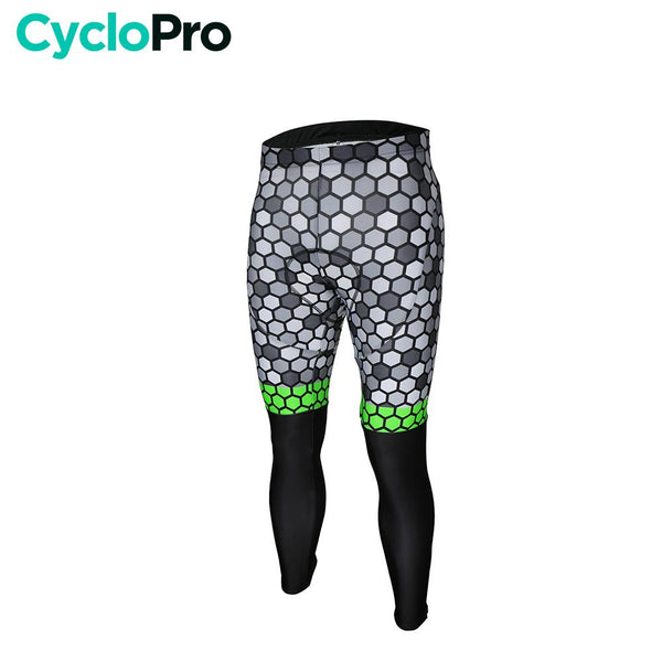 COLLANT CYCLISTE VERT ATMOSPHÈRE+ - HIVER collant thermique homme GT-Cycle Outdoor Store XS Sans Bretelles 
