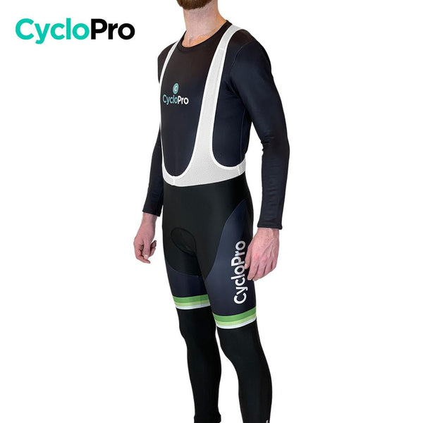 COLLANT CYCLISTE VERT ÉVASION+ - HIVER collant thermique homme GT-Cycle Outdoor Store 