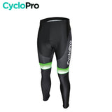 COLLANT CYCLISTE VERT ÉVASION+ - HIVER collant thermique homme GT-Cycle Outdoor Store XS Sans Bretelles 