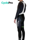 COLLANT CYCLISTE VERT LIBERTY+ - HIVER - DESTOCKAGE collant thermique homme GT-Cycle Outdoor Store 