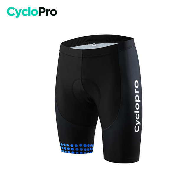 Cuissard Bleu pour VTT et Cyclisme - Liberty+ - DESTOCKAGE Cuissard court pour homme Cyclo Pro Noir et bleu Sans S