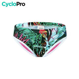 CULOTTE FLEURS TROPICALES VTT/CYCLISME ABSOR+ - FEMME - DESTOCKAGE Culotte absorbe chocs Cyclo Pro 