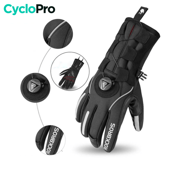 Gants montants hiver - Modul+ - DESTOCKAGE gants d'hiver CycloPro 
