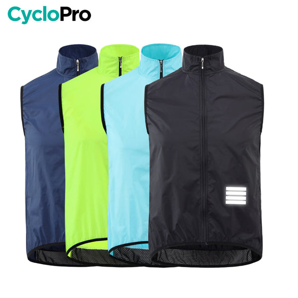 Gilet Coupe-vent - Light & Protect - DESTOCKAGE gilet coupe-vent CycloPro 