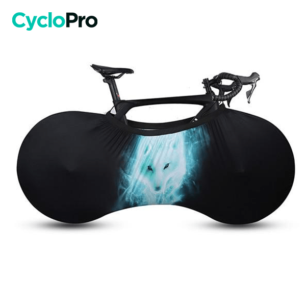 Housse de protection d'intérieure Cyclisme et VTT - Protect+ Housse de protection vélo CycloPro Abstraite - Loup glace Vélo de route 