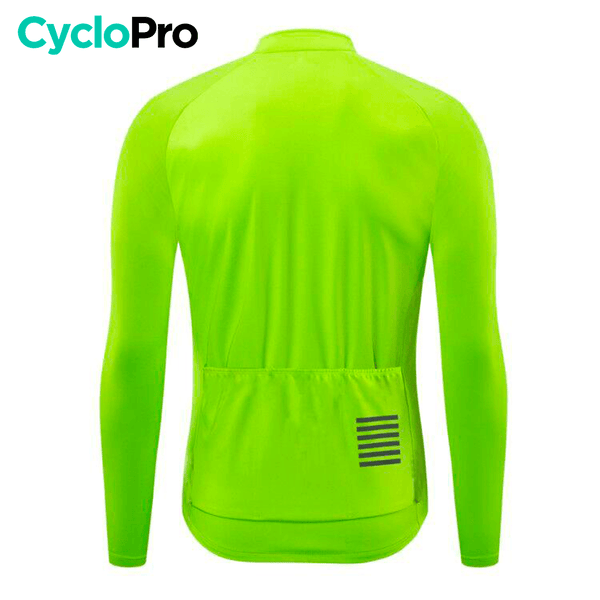 Maillot Coupe-vent et imperméable Jaune - Pro Fit Veste coupe-vent cyclisme CycloPro 