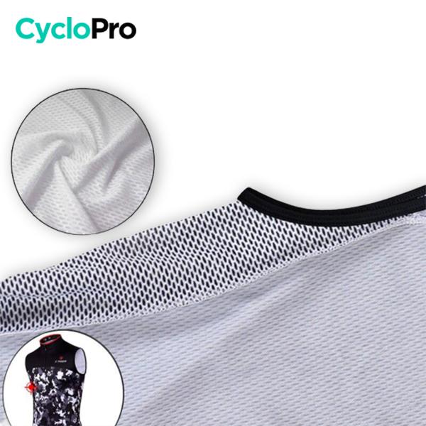 Maillot Cyclisme sans manches Noir et Blanc - Military Maillot sans manche homme GT-Cycle Outdoor Store 