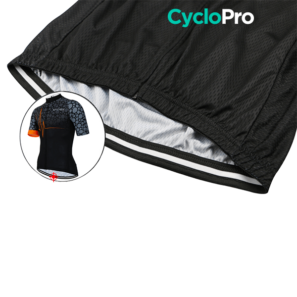 Maillot de cyclisme Orange - Pulsation+ - DESTOCKAGE Maillot court cyclisme GT-Cycle Outdoor Store 