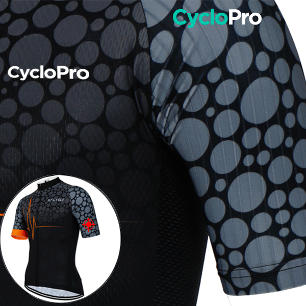 Maillot de cyclisme Orange - Pulsation+ - DESTOCKAGE Maillot court cyclisme GT-Cycle Outdoor Store 