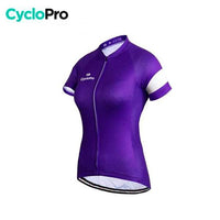MAILLOT DE CYCLISME VIOLET - ÉLÉGANCE+ - DESTOCKAGE Tenue de cyclisme été CycloPro XS 